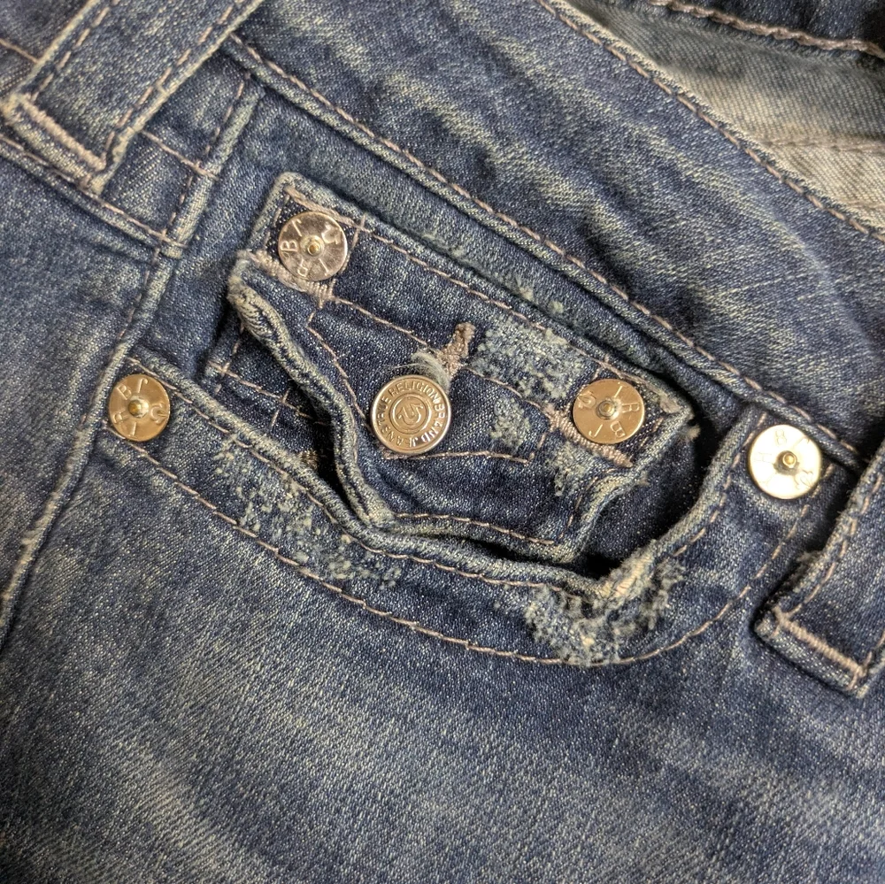Y2K Skinny Jeans - True Religion - Pocket Flap Low Rise Denim - Picture 8 of 11